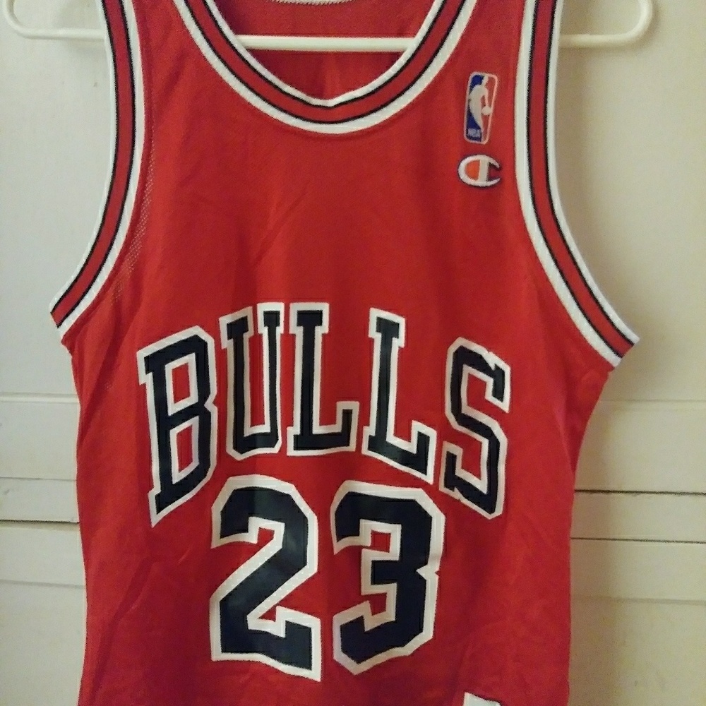 🏀VINTAGE Michael Jordan #23 Champion Jersey Sz 36